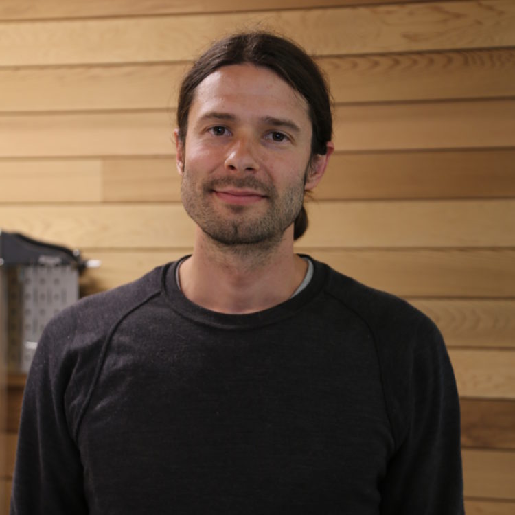A portrait of Travis Skinner, 2019 Vancouver artist in residence at hcma.