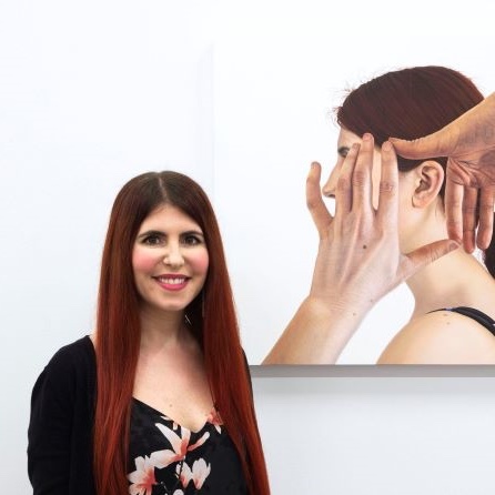 A portrait of Cara Guri, 2021 Vancouver artist in residence at hcma.