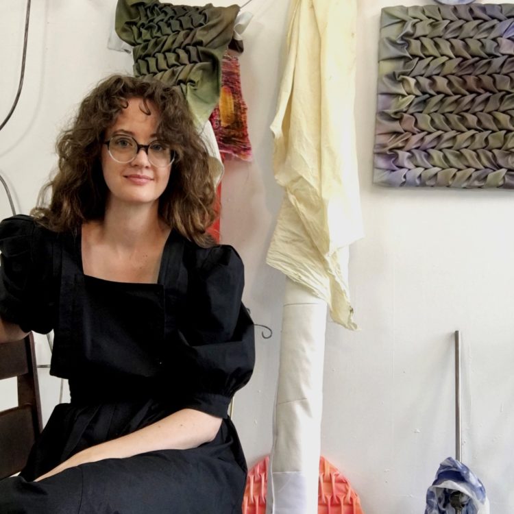 A portrait of Alma Louise Visscher, 2022 Edmonton artist in residence at hcma.