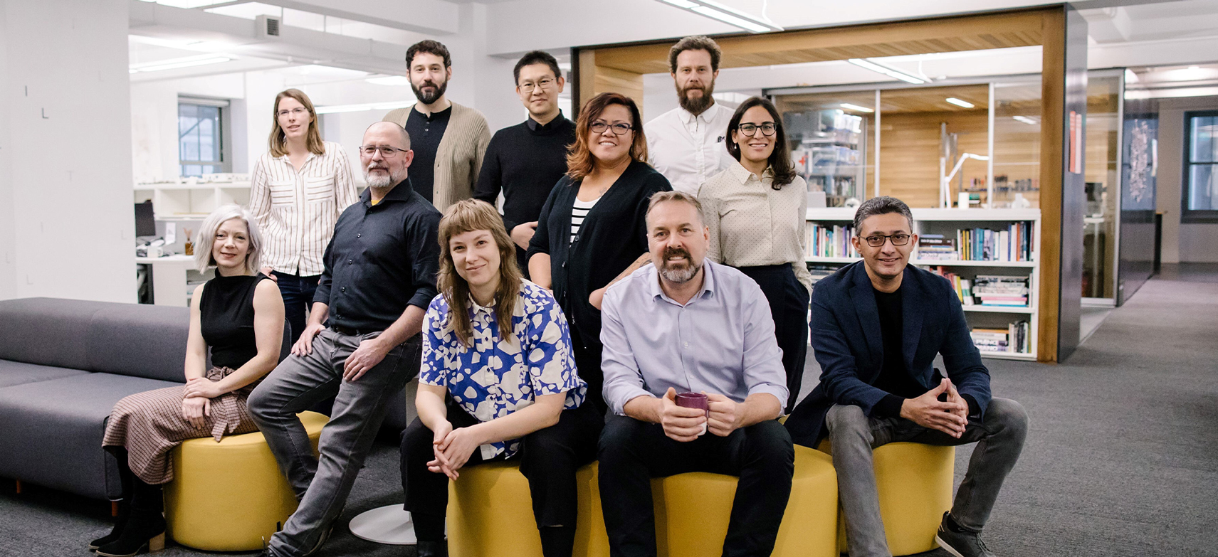 Group shot of the newly minted hcma directors in the Vancouver office.