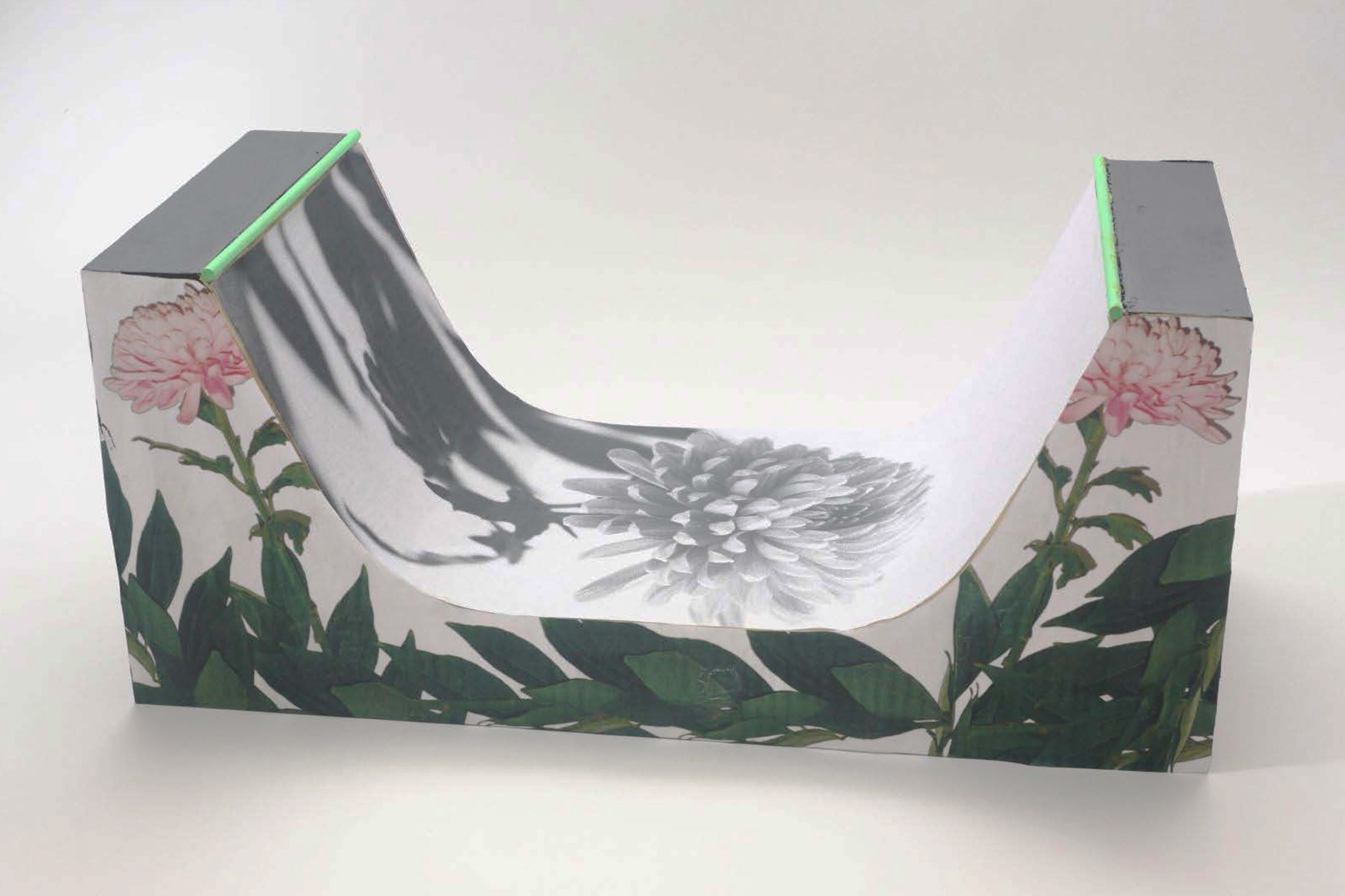 Lexi Pendzich's miniature graphic printed half-pipe.