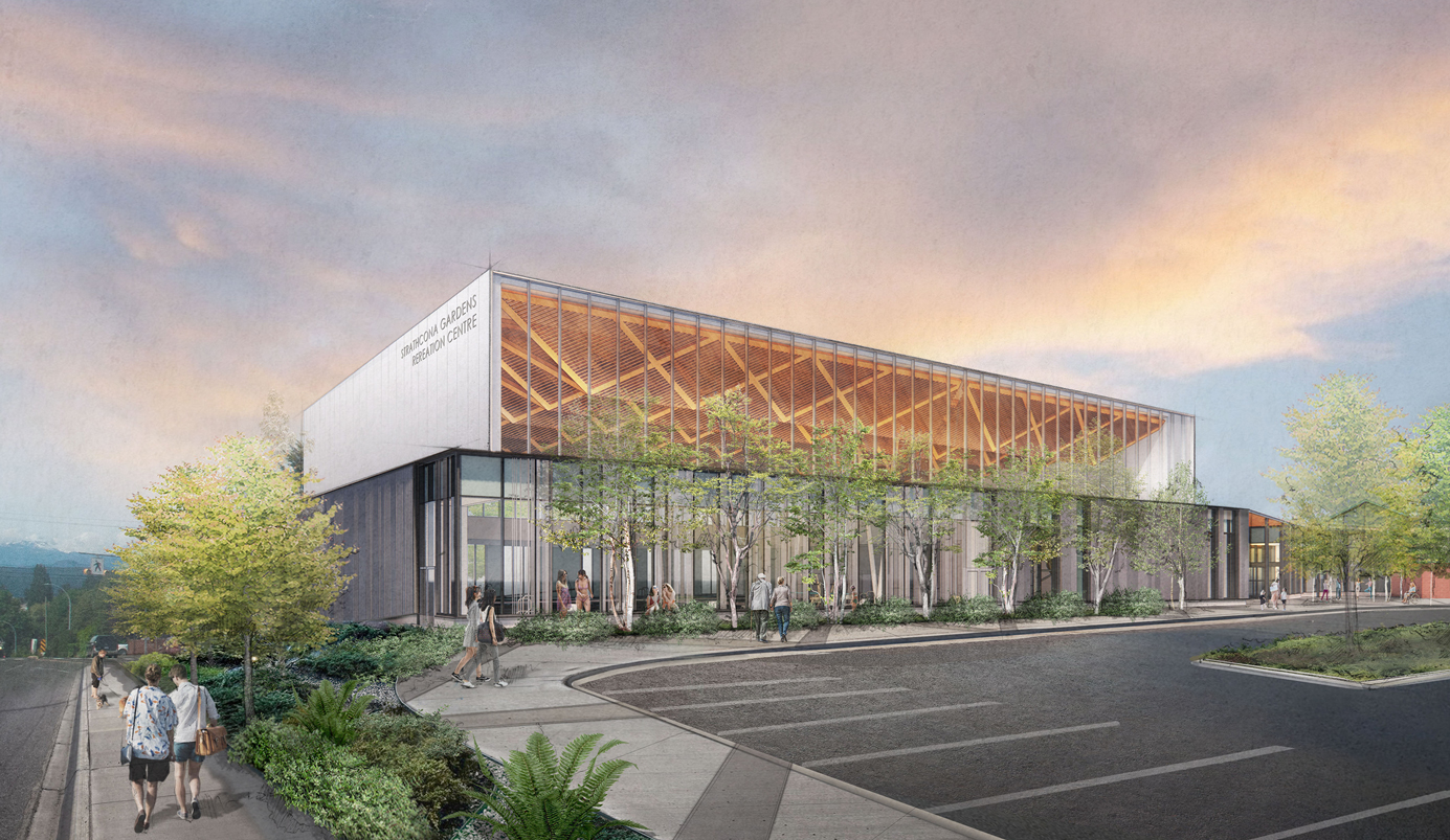 Exterior rendering of the facility.