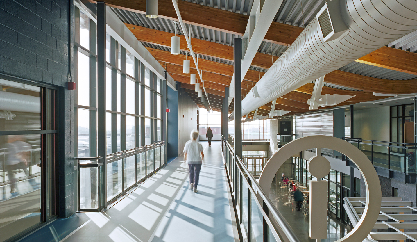 View of the elevated walk / run track at Legends Centre.