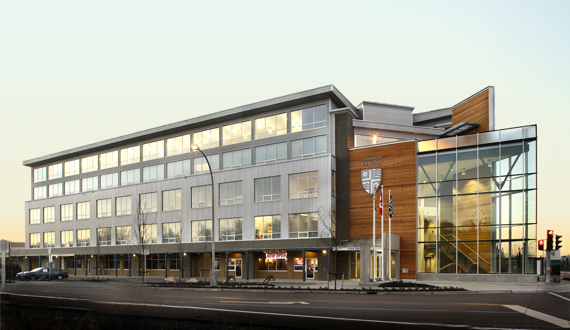 Front of the Township of Langley Civic Facility.